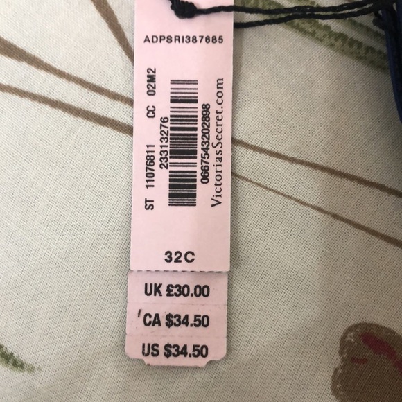 NWT Victoria’s Secret Push-up Bra Royal Blue 32C   A110 - Picture 6 of 6